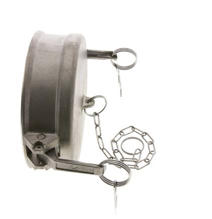 Camlock DN 120 (5'') Stainless Steel Coupling End Cap Type DC MIL-C-27487