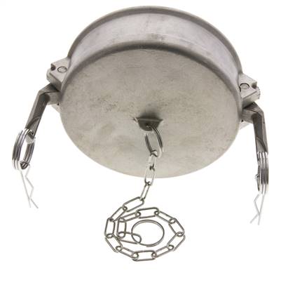 Camlock DN 120 (5'') Stainless Steel Coupling End Cap Type DC MIL-C-27487