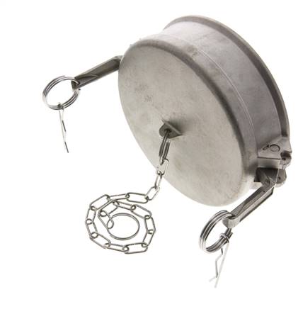 Camlock DN 120 (5'') Stainless Steel Coupling End Cap Type DC MIL-C-27487
