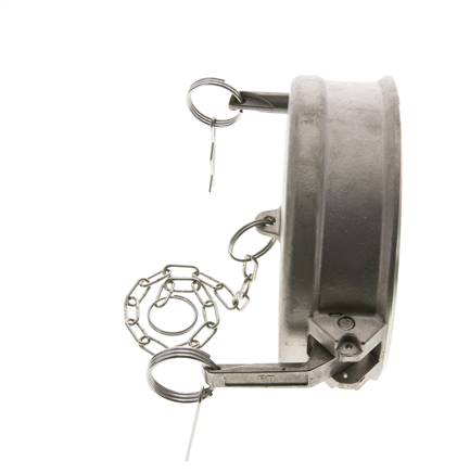Camlock DN 120 (5'') Stainless Steel Coupling End Cap Type DC MIL-C-27487