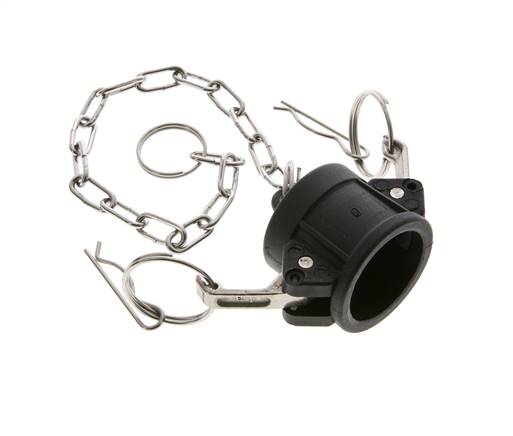 Camlock DN 25 (1'') Polypropylene Coupling End Cap Type DC MIL-C-27487