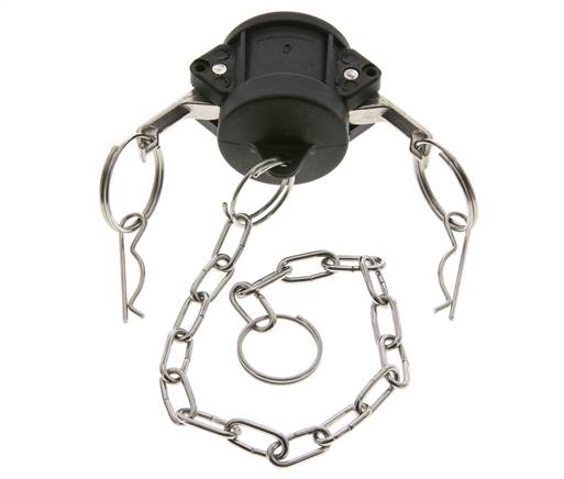 Camlock DN 25 (1'') Polypropylene Coupling End Cap Type DC MIL-C-27487
