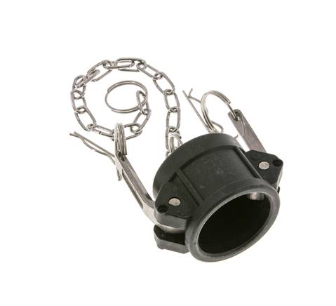 Camlock DN 32 (1 1/4'') Polypropylene Coupling End Cap Type DC MIL-C-27487