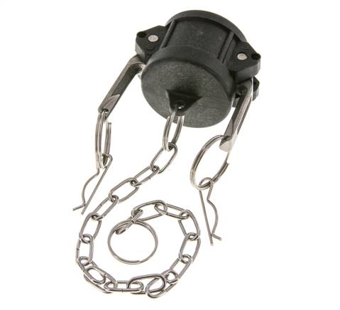 Camlock DN 32 (1 1/4'') Polypropylene Coupling End Cap Type DC MIL-C-27487
