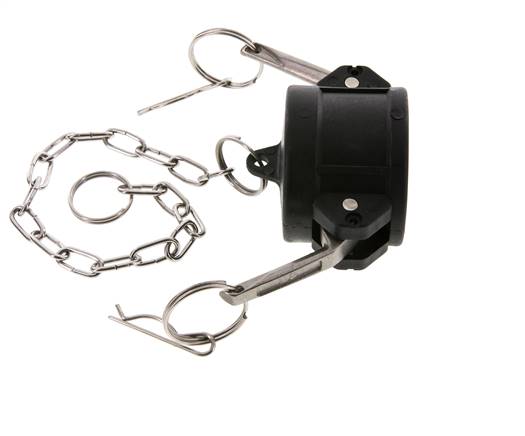 Camlock DN 40 (1 1/2'') Polypropylene Coupling End Cap Type DC MIL-C-27487