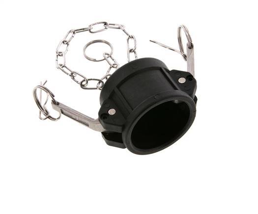 Camlock DN 40 (1 1/2'') Polypropylene Coupling End Cap Type DC MIL-C-27487