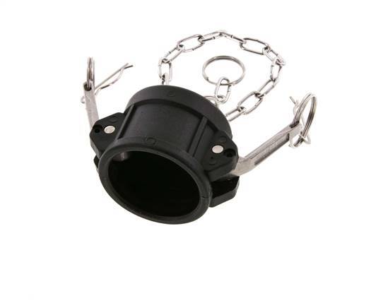 Camlock DN 40 (1 1/2'') Polypropylene Coupling End Cap Type DC MIL-C-27487