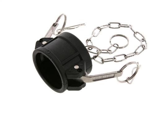 Camlock DN 40 (1 1/2'') Polypropylene Coupling End Cap Type DC MIL-C-27487