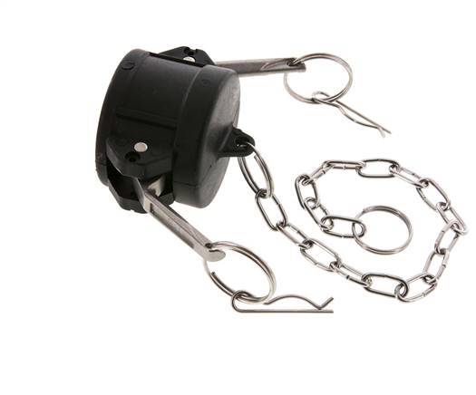 Camlock DN 40 (1 1/2'') Polypropylene Coupling End Cap Type DC MIL-C-27487