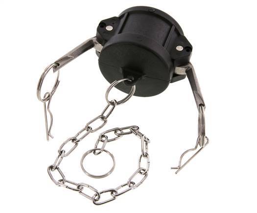 Camlock DN 40 (1 1/2'') Polypropylene Coupling End Cap Type DC MIL-C-27487