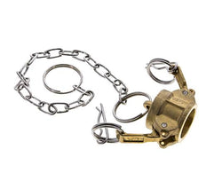 Camlock DN 15 (1/2'') Brass Coupling End Cap Type DC MIL-C-27487