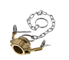 Camlock DN 15 (1/2'') Brass Coupling End Cap Type DC MIL-C-27487
