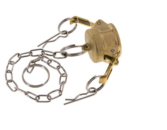 Camlock DN 20 (3/4'') Brass Coupling End Cap Type DC MIL-C-27487