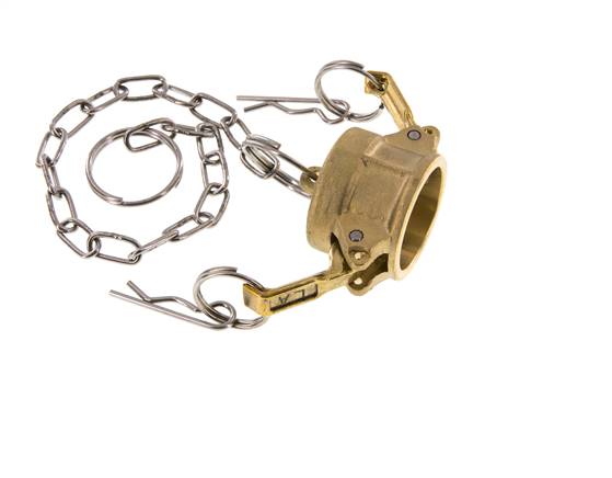 Camlock DN 20 (3/4'') Brass Coupling End Cap Type DC MIL-C-27487