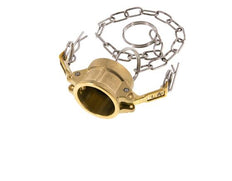 Camlock DN 20 (3/4'') Brass Coupling End Cap Type DC MIL-C-27487