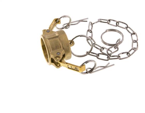 Camlock DN 20 (3/4'') Brass Coupling End Cap Type DC MIL-C-27487