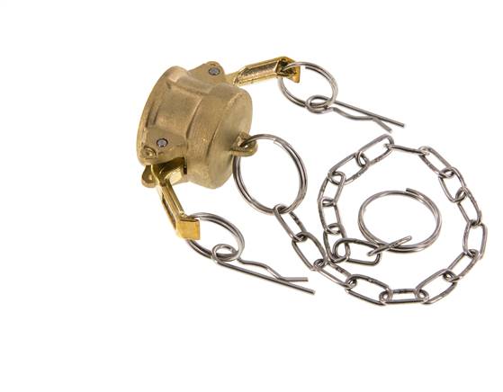 Camlock DN 20 (3/4'') Brass Coupling End Cap Type DC MIL-C-27487