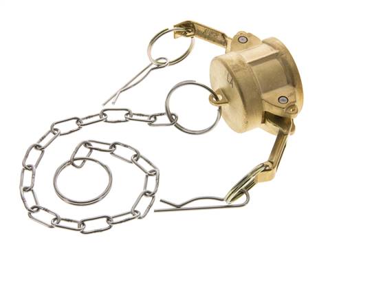 Camlock DN 25 (1'') Brass Coupling End Cap Type DC MIL-C-27487