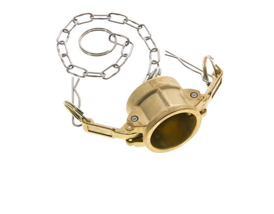 Camlock DN 25 (1'') Brass Coupling End Cap Type DC MIL-C-27487