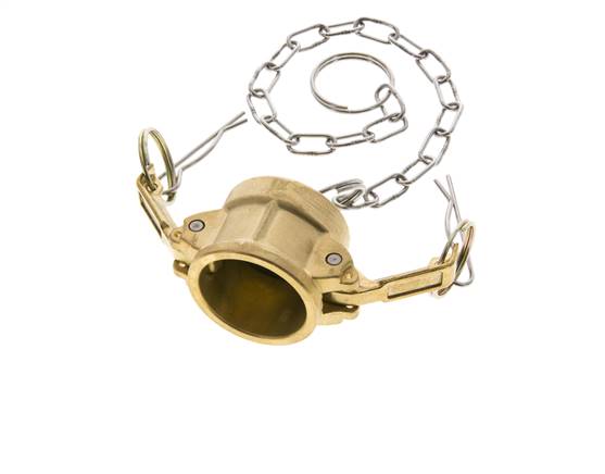 Camlock DN 25 (1'') Brass Coupling End Cap Type DC MIL-C-27487