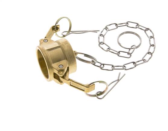Camlock DN 25 (1'') Brass Coupling End Cap Type DC MIL-C-27487
