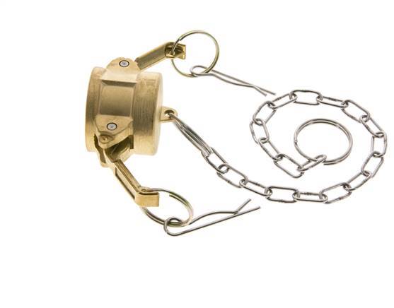 Camlock DN 25 (1'') Brass Coupling End Cap Type DC MIL-C-27487