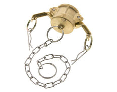 Camlock DN 25 (1'') Brass Coupling End Cap Type DC MIL-C-27487