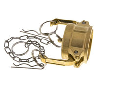 Camlock DN 40 (1 1/2'') Brass Coupling End Cap Type DC MIL-C-27487