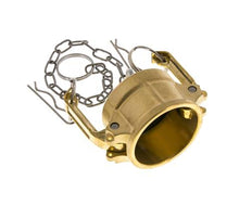 Camlock DN 40 (1 1/2'') Brass Coupling End Cap Type DC MIL-C-27487