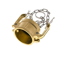 Camlock DN 40 (1 1/2'') Brass Coupling End Cap Type DC MIL-C-27487