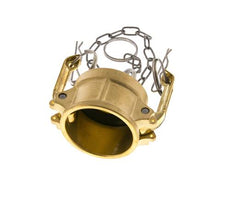 Camlock DN 40 (1 1/2'') Brass Coupling End Cap Type DC MIL-C-27487