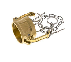 Camlock DN 40 (1 1/2'') Brass Coupling End Cap Type DC MIL-C-27487
