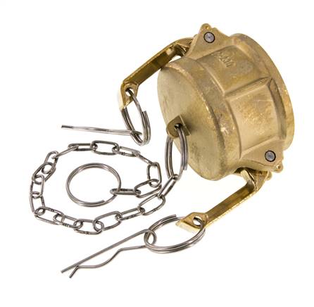 Camlock DN 50 (2'') Brass Coupling End Cap Type DC MIL-C-27487