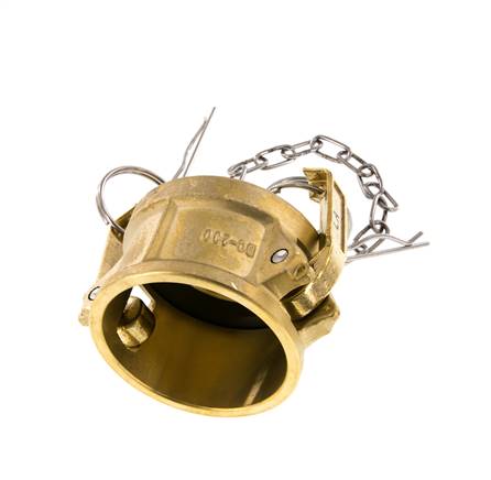 Camlock DN 50 (2'') Brass Coupling End Cap Type DC MIL-C-27487