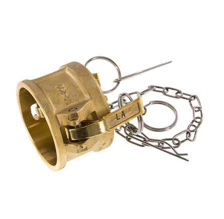 Camlock DN 50 (2'') Brass Coupling End Cap Type DC MIL-C-27487