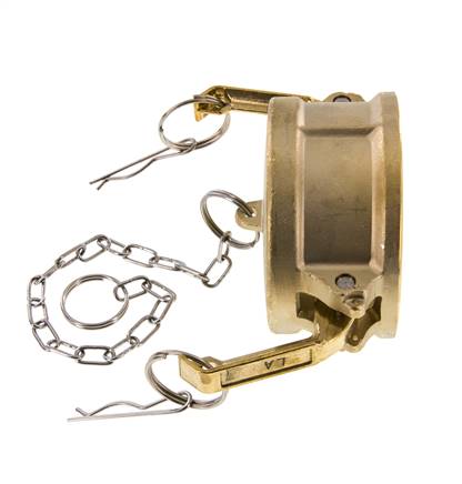 Camlock DN 75 (3'') Brass Coupling End Cap Type DC MIL-C-27487