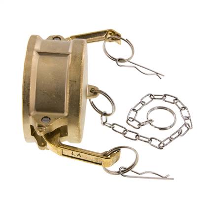 Camlock DN 75 (3'') Brass Coupling End Cap Type DC MIL-C-27487