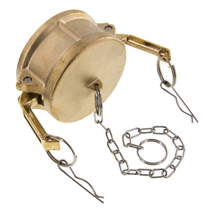Camlock DN 75 (3'') Brass Coupling End Cap Type DC MIL-C-27487