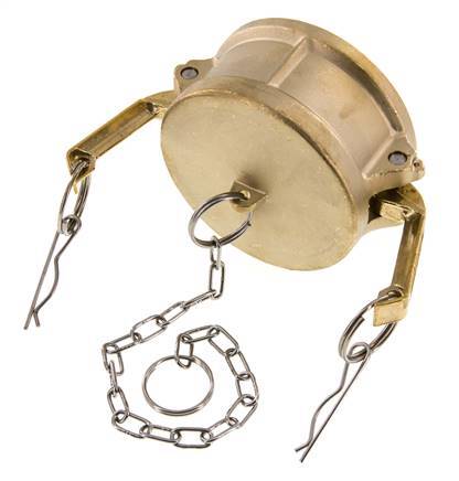 Camlock DN 75 (3'') Brass Coupling End Cap Type DC MIL-C-27487