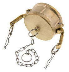 Camlock DN 75 (3'') Brass Coupling End Cap Type DC MIL-C-27487