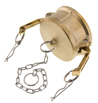 Camlock DN 75 (3'') Brass Coupling End Cap Type DC MIL-C-27487
