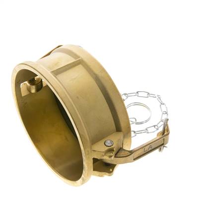 Camlock DN 120 (5'') Brass Coupling End Cap Type DC MIL-C-27487