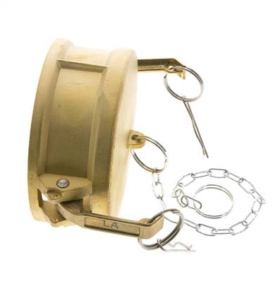 Camlock DN 140 (6'') Brass Coupling End Cap Type DC MIL-C-27487