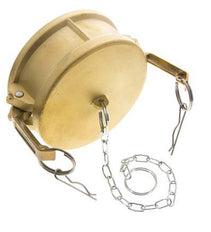Camlock DN 90 (4'') Brass Coupling End Cap Type DC MIL-C-27487