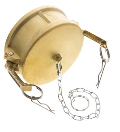 Camlock DN 140 (6'') Brass Coupling End Cap Type DC MIL-C-27487