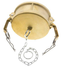 Camlock DN 120 (5'') Brass Coupling End Cap Type DC MIL-C-27487