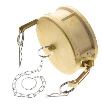 Camlock DN 90 (4'') Brass Coupling End Cap Type DC MIL-C-27487