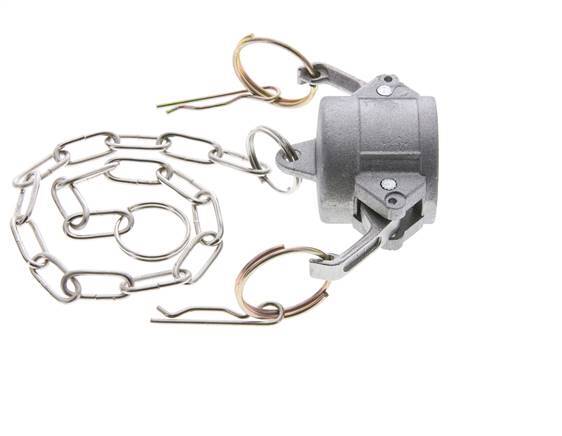 Camlock DN 25 (1'') Aluminium Coupling End Cap Type DC MIL-C-27487