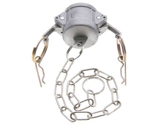 Camlock DN 25 (1'') Aluminium Coupling End Cap Type DC MIL-C-27487