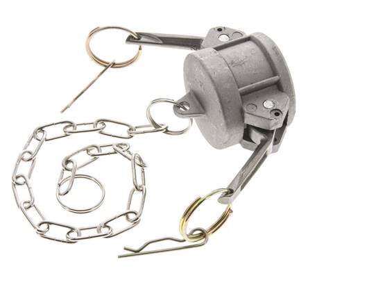 Camlock DN 32 (1 1/4'') Aluminium Coupling End Cap Type DC MIL-C-27487